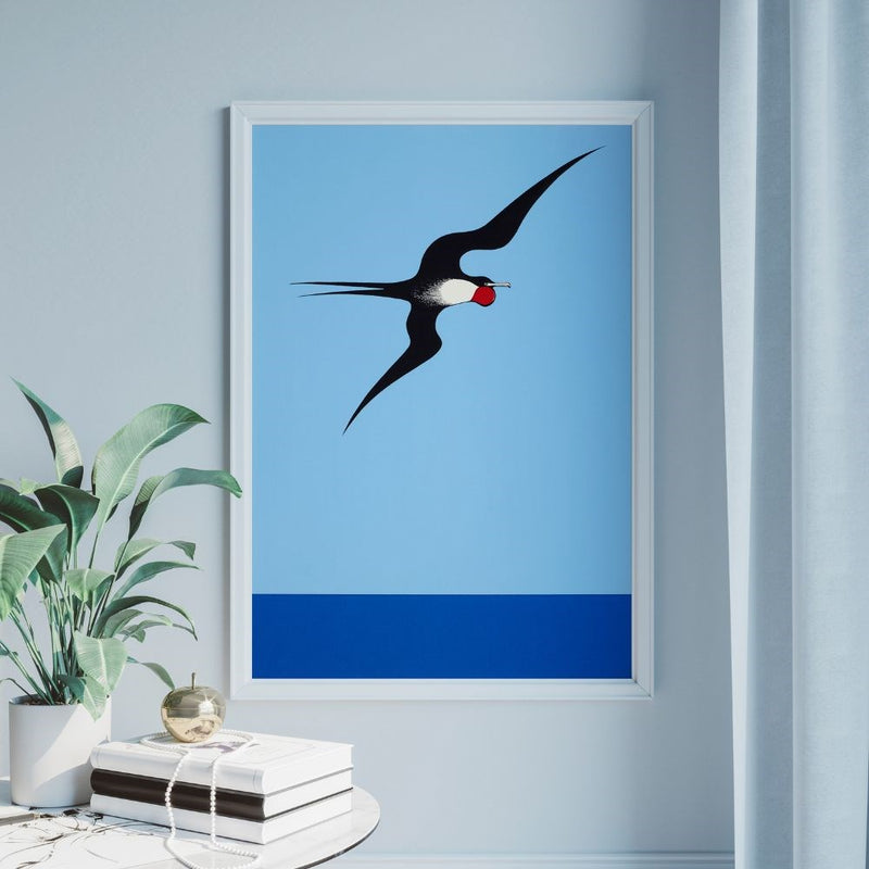 Don Binney - Print - Pacific Frigate Bird